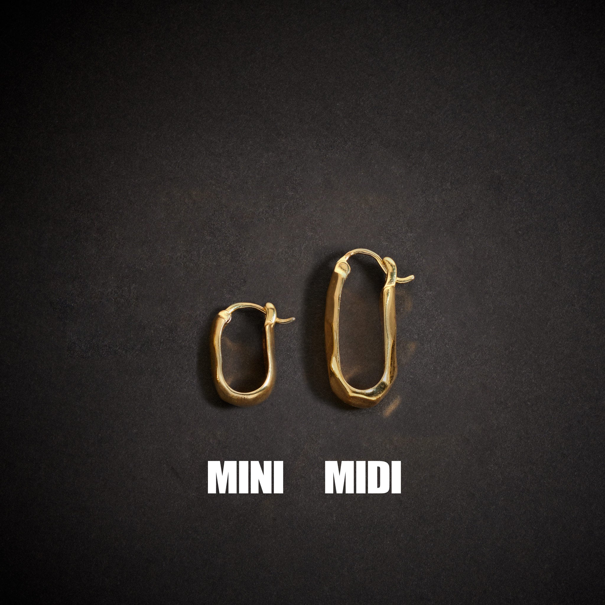 Sanu Soft Hammered Mini Hoop Earrings in Gold